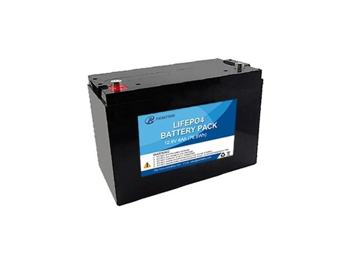 Batterij van de het Lithium de Diepe Cyclus van 12.8V 6Ah, Paktype 4S1P 32650 Lifepo4 Batterij